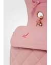 Small Ροζ Lambskin Classic Double Flap Τσάντα Ώμου με Χρυσή Αλυσίδα