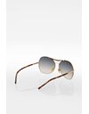 GG 2847/S Brown Tortoise Shell Acetate Gradient Lens Aviator Sunglasses