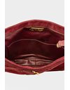 Vintage Burgundy Suede Shoulder Bag