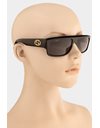 GG 2193/S Black Acetate Sunglasses with Gold Tone GG