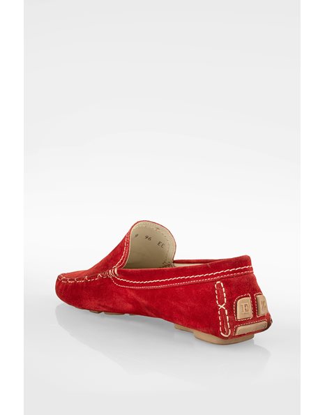 Red Suede Driving Shoes / Size: 9 (43) - Fit: 42