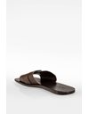 Brown Leather Web Men's Sandals / Size: 42.5 E - Fit: 43 (Tight)