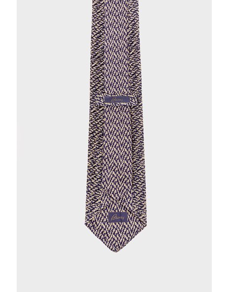 Tricolor Handmade Silk Pleated Tie