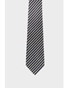 Tricolor Striped Silk Textured Tie