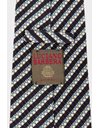Tricolor Striped Silk Textured Tie