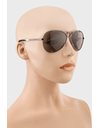 Anthracite Tone 5301/S Metal Sunglasses with Decorative Crystals