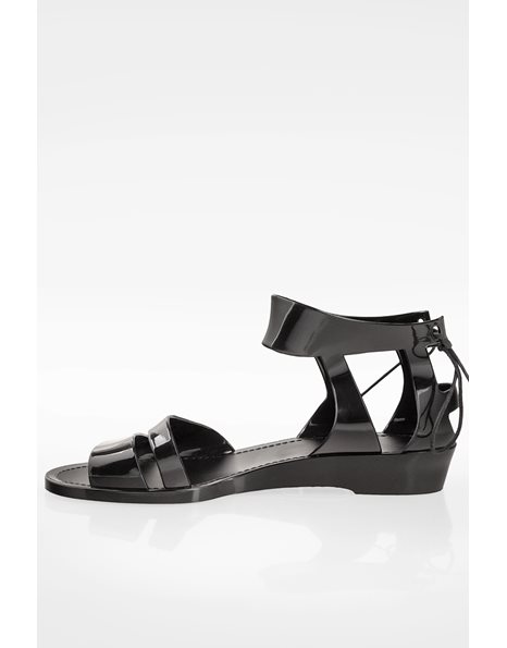 Black Amy Jelly Sandals / Size: 36 - Fit: True to size