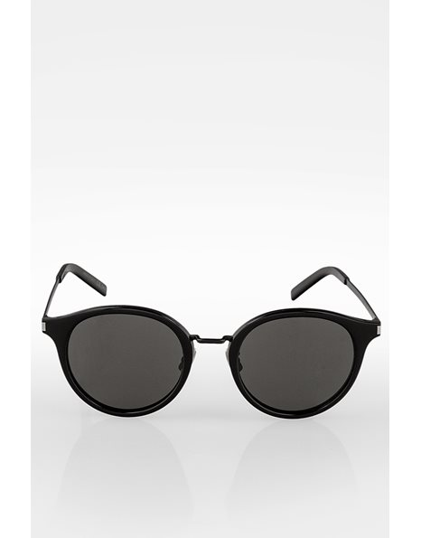 SL57010 Black Round Metallic Sunglasses