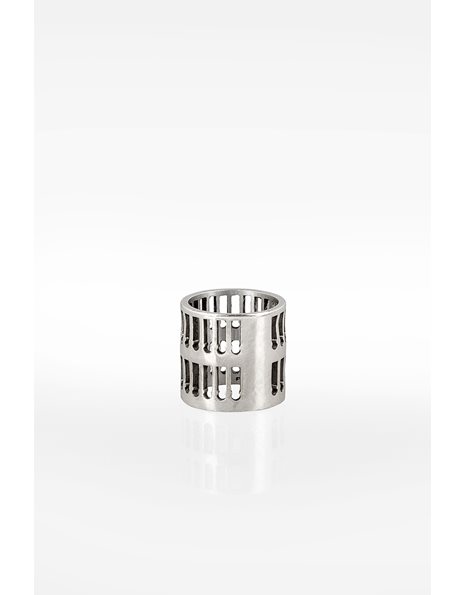 Perforated Silver Ring