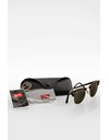 RB 3016 Clubmaster Brown Toirtoise Acetate Sunglasses with Gold Details