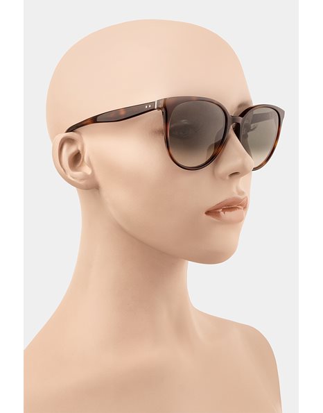 CL 41068/S Brown Acetate Sunglasses with Brown Toirtoise Detail