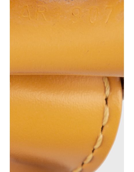 Mustard Yellow Noe Epi Leather Bucket Bag