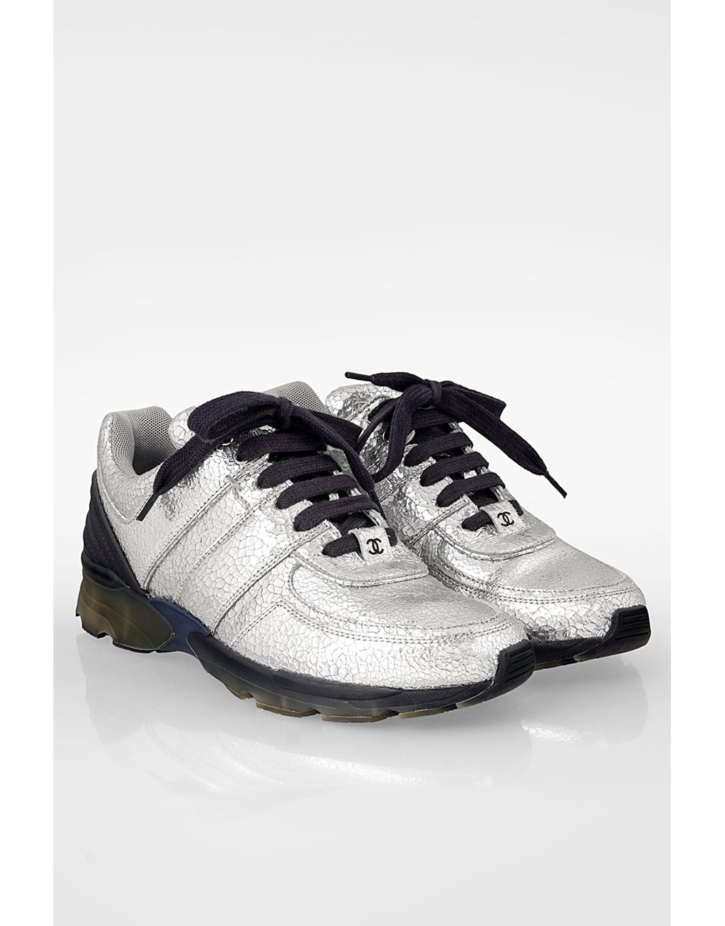 white black chanel sneakers 38