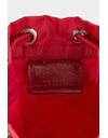 Red Nylon Pouch with Characteristic Logo 