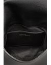 Black Vegan Leather Crossbody Bag 
