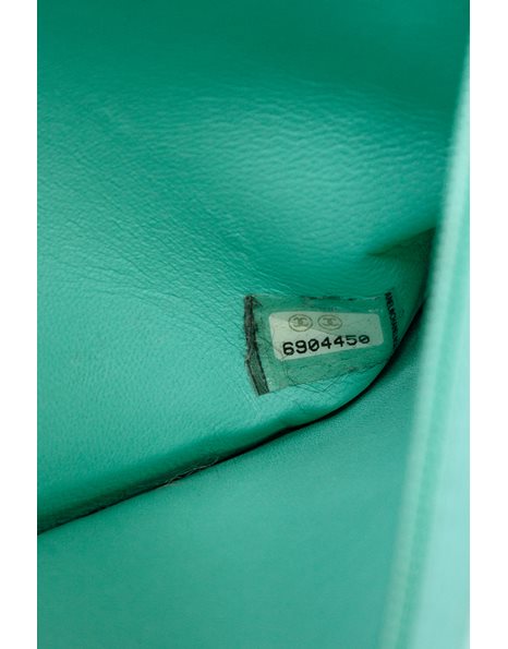 Ponyskin Pochette with Turquoise Leather Details