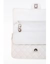 Classic Double Flap Medium White Bag 