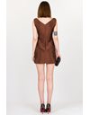 Rust-Coloured Taffeta Dress / Size: 44 IT - Fit: S