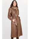 Brown Mohair and Snakeskin Coat / Size: ? - Fit: M