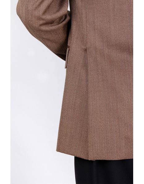 Light Brown Cool-Wool Blazer / Size: 50 IT - Fit: M (Loose)