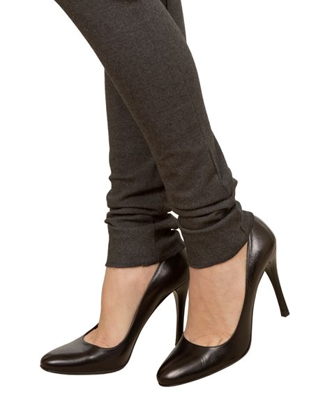 Black Leather Pumps / Size: 38.5 - Fit: True to size