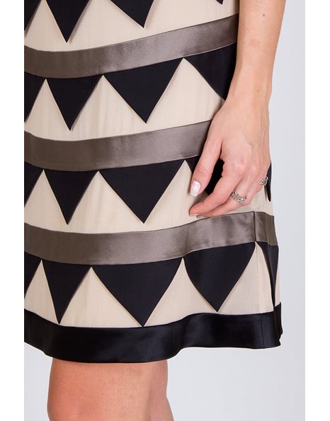 Triangle Silk Dress / Size: 8 UK - Fit: XS / S