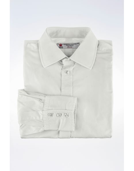 White Cotton Shirt / Size: 16-41 - Fit: M (Loose)