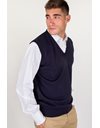 Navy Blue Wool Vest / Size: 54 - Fit: M