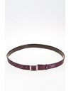 Brown-Burgundy Leather Reversible Belt