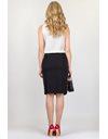 Black Draped Skirt / Size: 44 IT