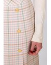 Multicoloured Box-Pleated Skirt / Fit: M