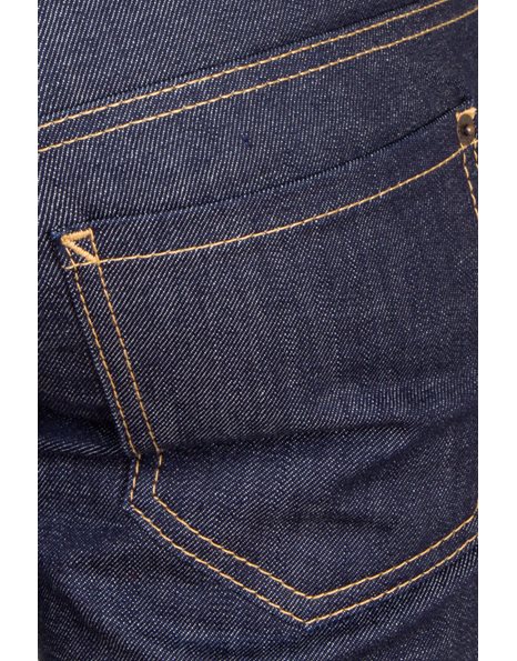 Blue Low-Rise Jeans with Leg Zippers / Size: 40 - Fit: S