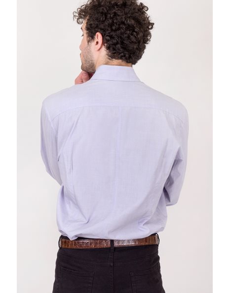 Light Blue-Lilac Cotton Shirt / Size: 16½/42 - Fit: M/L