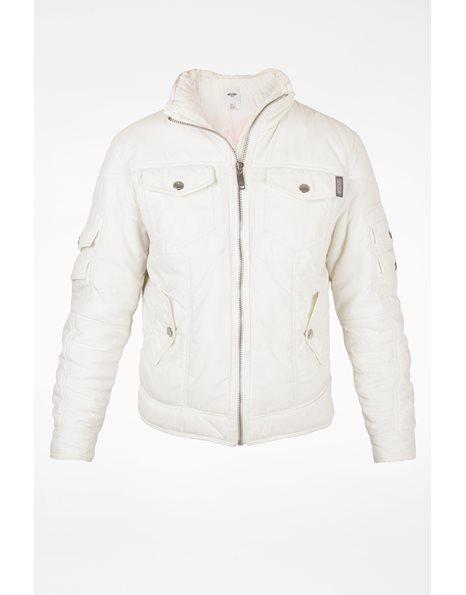 Λευκό Puffer Jacket με Κουκούλα / Μέγεθος: 42 IT - Εφαρμογή: S