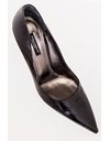 Black Patent Leather Pointed Toe Pumps / Size: 38.5 - Fit: True to size