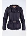 Σκούρο Μπλε Αδιάβροχο Jacket με Κρυφή Κουκούλα / Μέγεθος: 8 UK - Εφαρμογή: XS