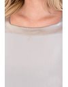 Ice Grey Square Neck Top / Size: ? - Fit: S / M