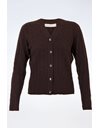 Brown Cashmere Knitted Cardigan / Size: S - Fit: XS / S