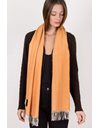 Salmon Lightweight Knitted Stripped Scarf