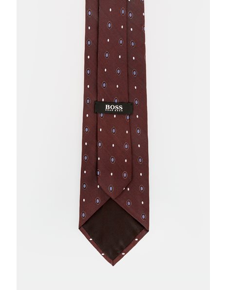 Chocolate Brown Printed Tie