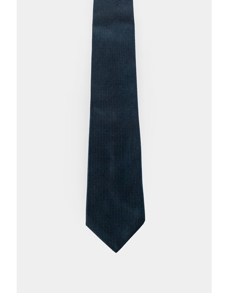Blue Silk Striped Tie