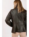 Brown Leather Jacket with Fur / Size: 46 IT - Fit: S / M