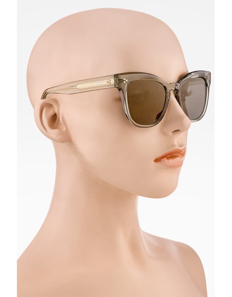 Marianela Green Transparent Acetate Sunglasses