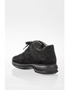 Black Interactive Shiny Suede Sneakers / Size: 37.5 - Fit: 38.5
