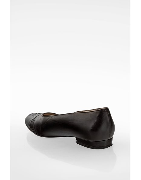 Black Leather CC Ballerinas / Size: 36.5 - Fit: True to size