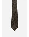 Grey Striped Silk Tie