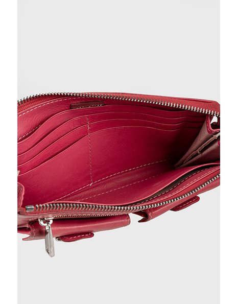 Pink Leather Venetia Wallet