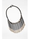 Anthracite Necklace with Crystal Details 