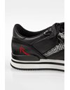 Μαύρα Midi Platform H222 Sneakers με Ασημί Logo / Μέγεθος 37 - Εφαρμογή Κανονική