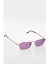 HB1508 Silver Metallic Sunglasses with Brown Toirtoise Detail
